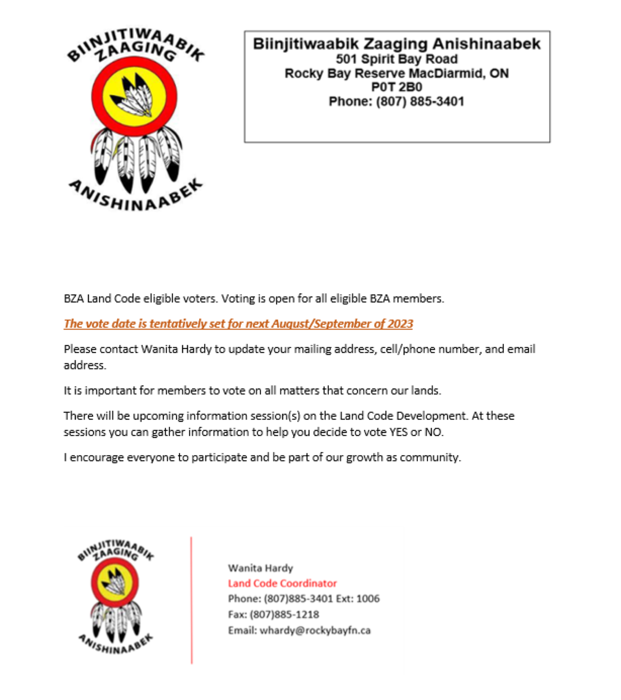Land Code information