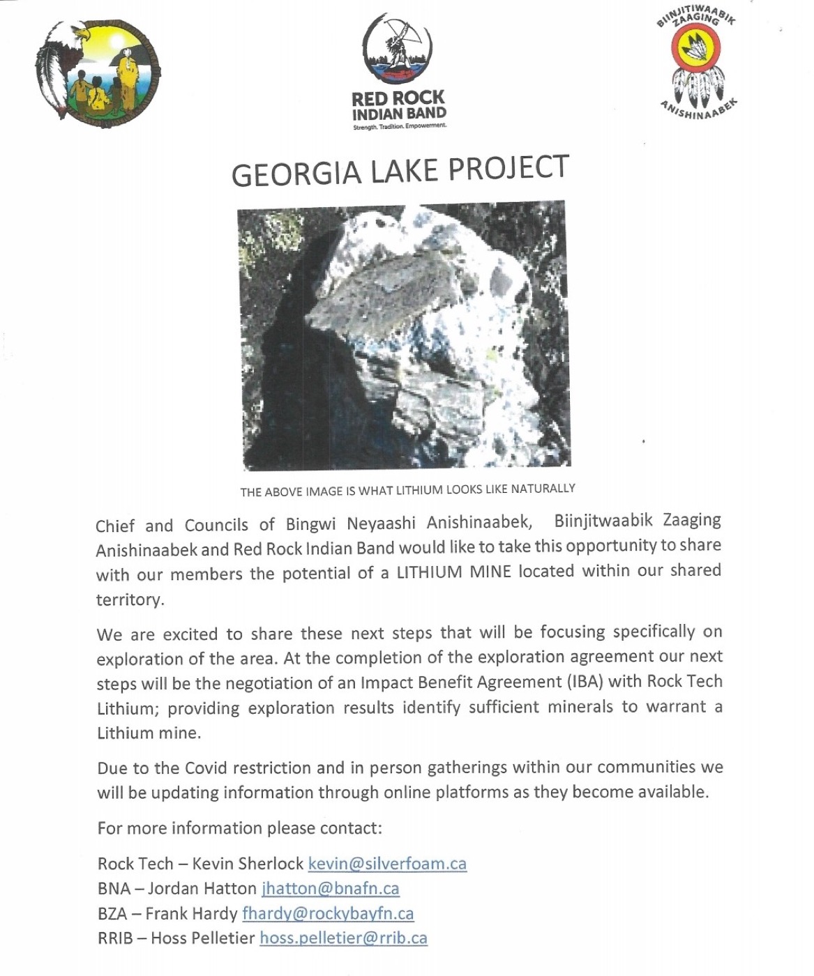 Rock Tech Lithium Inc. community presentation