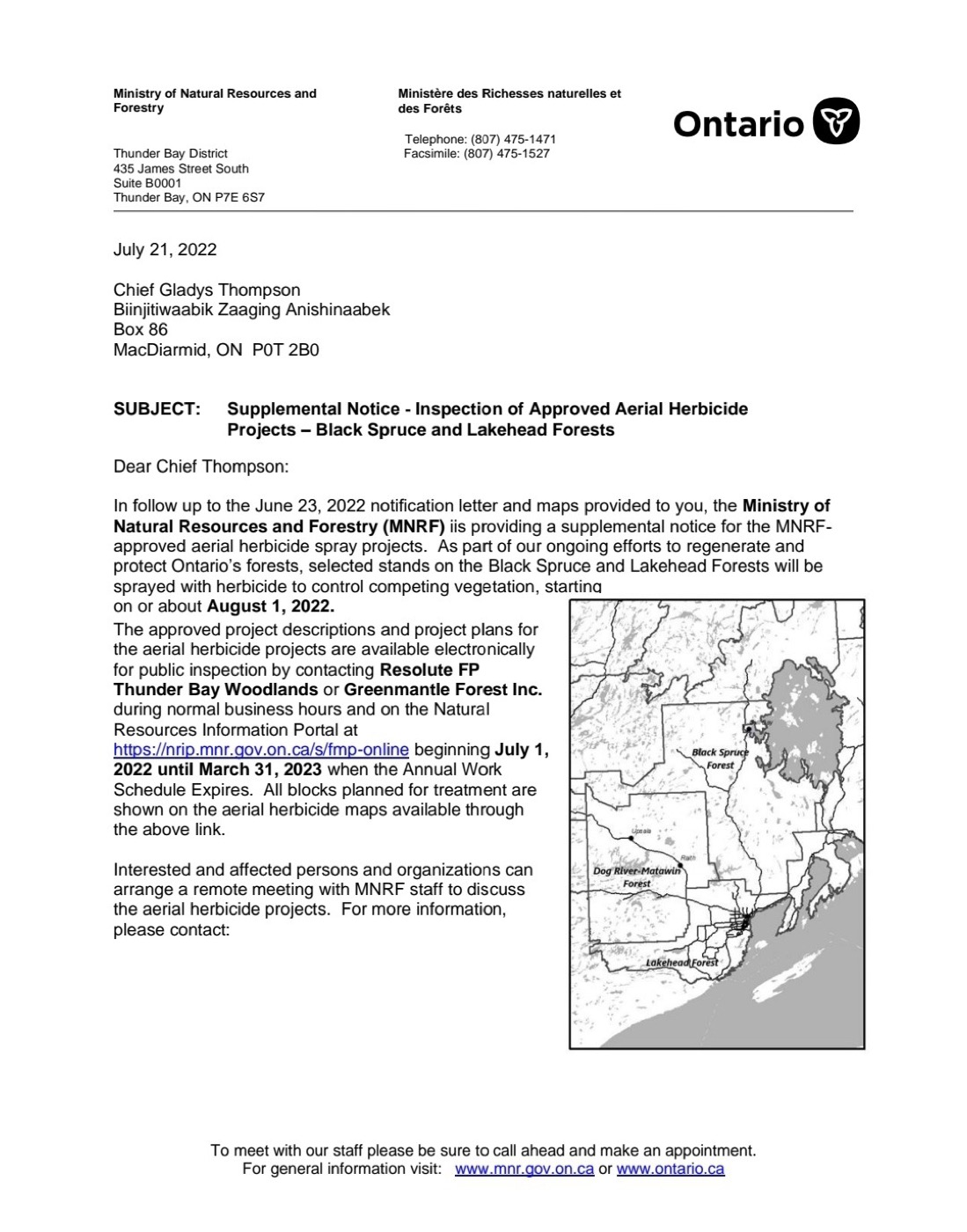 Training notice (page 1)