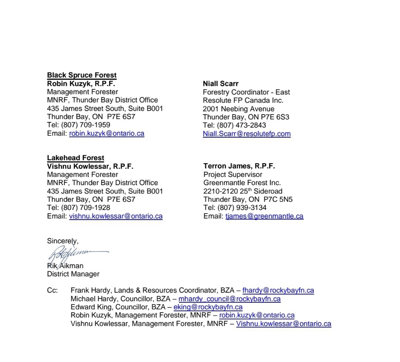 Training notice (page 2)